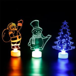 3Pcs Christmas Xmas LED Light Tree Color Changing Colorful Lamp Home Decor