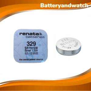 ถ่านกระดุม Renata 329   SR731SW  731 1.55V *ของเเท้รับประกัน Made in Swiss