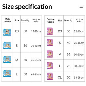 Honeycare [Ready in Stock] disposable diapers dog training pads & trays denim dog diapers for male & female 50pcs/pack