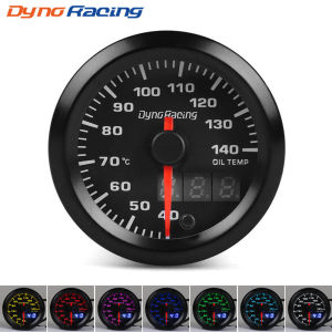 Car Modification 52MM Oil temperature gauge High-speed stepper motor Pointer LCD dual display colorful car racing instrument
