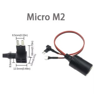 MUMU Cầu chì tích hợp Cáp nối cầu chì Đen Ổ cắm cái Ổ cắm bật lửa Cầu chì cáp chuyển đổi Dây giữ cầu chì