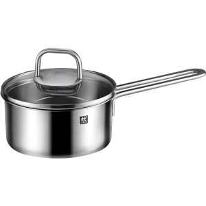 ZWILLING16cmHigh Quality Deep Saucepan Japanese Snow Pan Premium 304 Stainless Steel Saucepan Uncoated Kuali