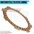 5PCS SET CLUTCH LINING FOR BAJAJ 100 / CT100 MOTORCYCLE ACCESSORIES. 