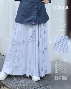 ROK PAYUNG PLISKET MOTIF REMAJA WANITA ETHICA SABRINA 07 DARK GREY