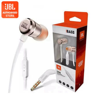 Original JBL T290 In-Ear Headphones 3.5mm Jack Wired With Pure Bass High Performance Sports Gaming Earphones with Universal Button Remote/Mic