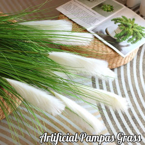 Loose ช่อดอกหญ้าปลอม 5 สาขา สีเขียว สําหรับตกแต่งงานแต่งงาน วันวาเลนไทน์ สําหรับตกแต่งบ้าน