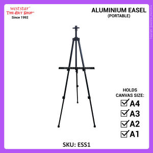 Aluminium Easel Stand Portable Easel with Bag A4 A3 A2 A1 (ESS1) [Weststar TAS]