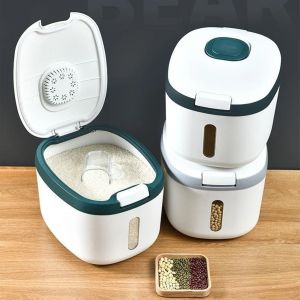 DISPENSER BERAS 5KG/10KG FREE GELAS TAKAR TEMPAT BERAS ANTI KUTU KONTAINER MAKANAN SERBAGUNA