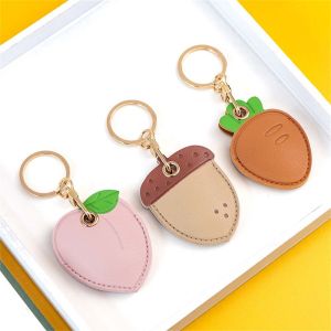 THTRHWTH Personality Cartoon Access Card Bag Keychain Access Control Card Cover Case Key Ring Keyfob