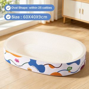 No crumbs Scratching Post and Cat Bed Scratch-Resistant Wear-Resistant and Lint-Free Made of Corrugated Cardboard