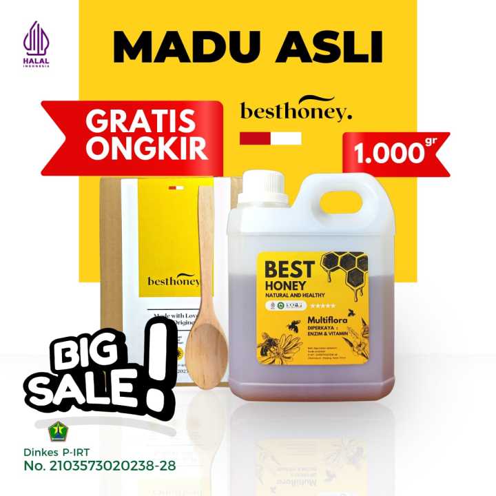 Best Honey - Madu Asli Madu Multiflora Original 1kg | Lazada Indonesia