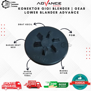 JMT - Konektor Gigi Gear Lower Blender Advance Warna Hitam