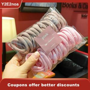 【Y2E2noa】 50pcs Set Elastic Hair Bands Girls Hair Accessories Colorful Nylon Headband Kids Scrunchie Gift