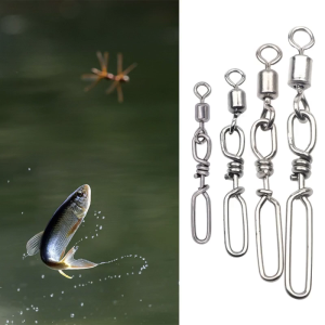 Stainless Steel Quick Snaps Power Speeds ​​Swivel Pass Through Guide Rings Sea Fishing Lure Rod Line Connector Accessory