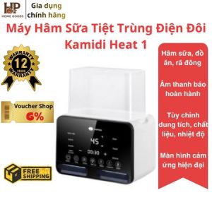 Máy Hâm Sữa Tiệt Trùng Điện Đôi KAMIDI Heat 1 4in1 - Hâm Nhanh Tiệt Trùng Rã Đông