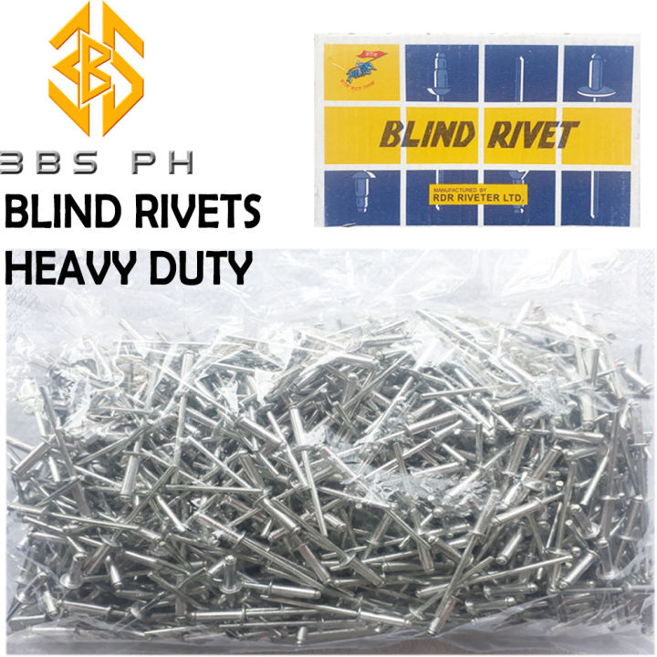 Blind Rivets Heavy Duty 1/8 x 1/2 (1 box 0.75kgs) I 3BS Lazada PH