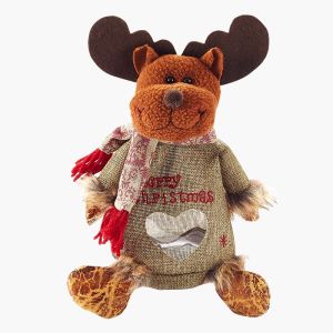 ถุงของขวัญคริสต์มาส ถุงขนม บิสกิต ขนมหวาน แบบพกพา ของขวัญวันคริสต์มาส มีซิป /Home_Master