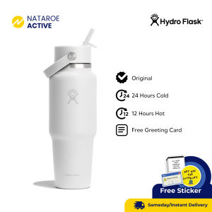 Hydro Flask 32oz Wide Flex Straw Travel Bottle - White