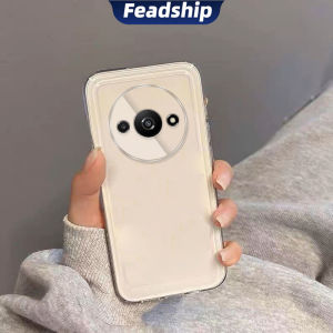 Feadship Case for xiaomi redmi a3 2024 4g phone casing Softcase Silicone Protector shockproof Clear Cover new design aesthetic CARTOON CAT with holder TKYYMZJ01