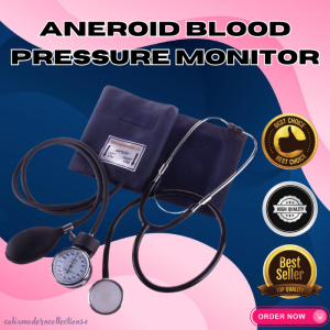 TOP SALE ANEROID BLOOD PRESSURE MONITOR SPHYGMOMANOMETER | Manual Blood Pressure Monitor | Arm Blood Pressure Monitor | Portable Manual BP Monitor | Traditional Blood Pressure Cuff | Stethoscope