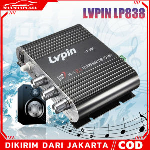 ( Dikirim Dari Jakarta ) LVPIN Mini HiFi Stereo Amplifier Treble Bass Booster 12V 20W- LP-838