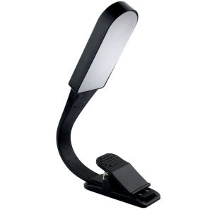 CNAIFE2 Portable Book Clip Lamp 360 Degree Bending Adjustable Mini Table Lamp Compact Eye Protection Clamp Night Light Dormitory