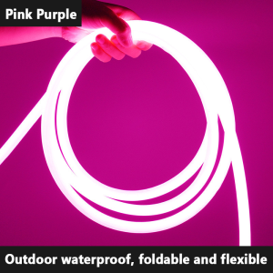 3/5/10Meters w/ Plug Neon LED Strip 360 Degree Luminous Round Strip 220V Flexible Neon Light Tube Rope Outdoor Decorative Waterproof Lighting