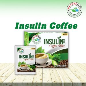NatureMed Gold Herbal Insulin Coffee Mix for Blood Sugar Support - 21g Tablets 10 Sachets per Box