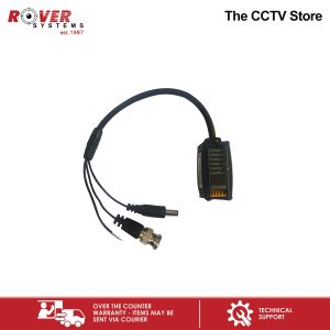 Endura Video Transceiver – Video Power  Data BNC + 2 Pair Strip Cable to 6 Pin Push to Pin Terminal