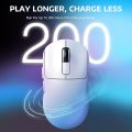 ATTACK SHARK X3 Lightweight Wireless Gaming Mouse with Tri-Mode 2.4G/USB-C Wired/Bluetooth,26K DPI, PAW3395 Optical Sensor,Kailh GM8.0 Switch,5 programmable Buttons for PC/Win/(White). 