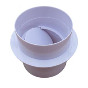 PVC Ventilation Backflow Preventer Valves Ventilation Pipe Round Check Valves Plastic Inline Backdraft Damper Enduring