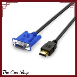 [The Cici Shop] 1 Piece For HDTV HD LCD 1 1.5 3 5M 1080P HDMI-compatible To VGA Male Cable Adapter Lead For Connecting Computer TV Projectors FC