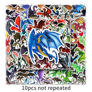 100PCS Cartoon Animal Dragon Graffiti Waterproof Vinyl Sticker Kid Toy Student Award Gift Sticker