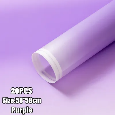 20in1 Pack Fading Gradient Wrappers Bouquet Wrapping Materials (Waterproof)Valentines Day