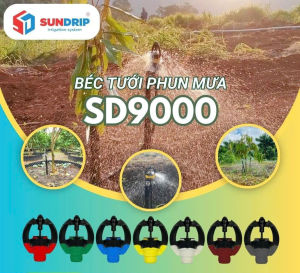 SỈ 100 Béc Tưới Bù Áp Sundrip SD9000 Có Điều Chỉnh Bán Kính Tưới BÉC TƯỚI BÙ ÁP SD9000 BÉC SD9000PC BÉC SD9000 BẢO HÀNH 5 NĂM