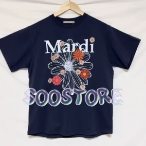 MARDI MERCREDI T Shirt Flowermardi Blossom - Navy White