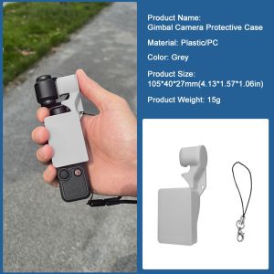 MINIFELE 262 Plastic Gimbal Camera Protective Case Flip Cover Anti-Scratch Screen Protector with Lanyard Gimbal Lock Clip for DJI Osmo Pocket 4 Camera Accessories