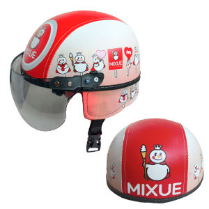 Helm Anak Lucu Usia 1-4 Tahun Karakter Sweet Cats Ungu Pink