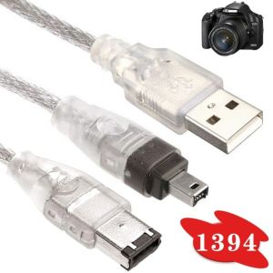NEXTYOO USB 6P đến 4Pin Cáp IEEE 1394 Đầu nối nam 15M/5ft Bộ chuyển đổi USB sang Firewire Thu thập dữ liệu Dây kết nối Cáp Firewire 1394 Kết nối máy quay phim