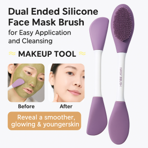 Dual Head Silicone Mask Brush Cleansing Brush Applicator Mask V Face Cleansing Facial