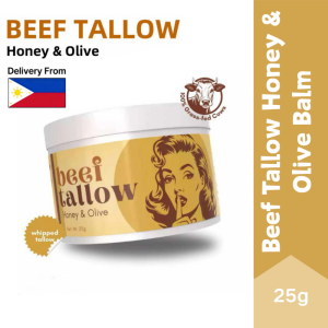 Beef Tallow Honey & Olive Balm Beef Tallow Face Moisturizer Cream Face and Body Moisturizer Cream and Lotion 25g