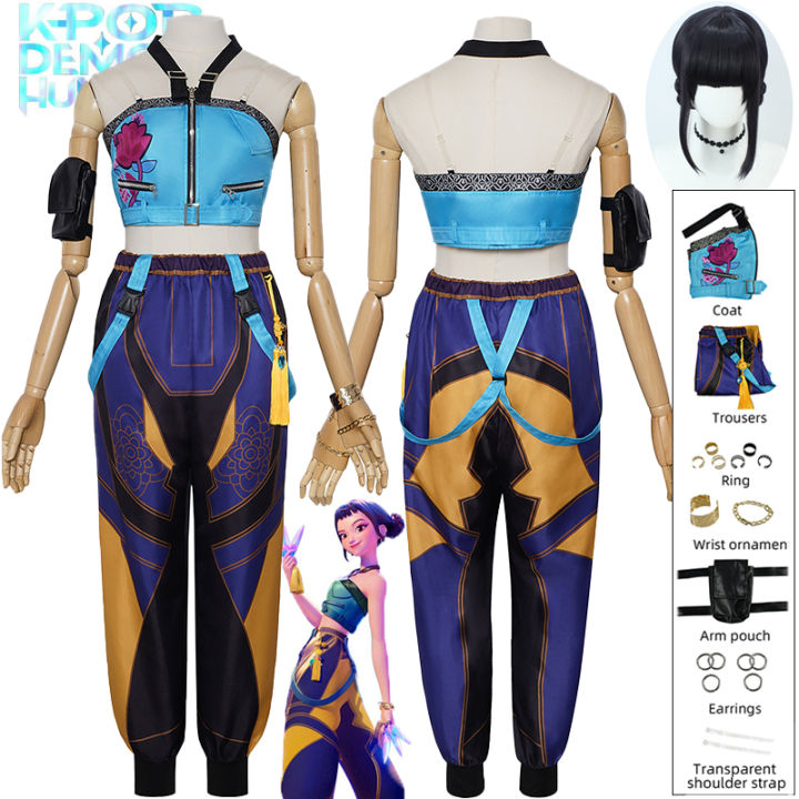 Movie Kpop Demon Hunters Zoey Cosplay Costume Korean Pop Girl