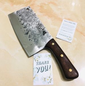 Bộ dao làm bếp nhật bản hàng bãi Akatsuki chặt xương thái rau thịt - Dao vân búa chuyên dụng cho nhà bếp - Dao cắt thịt kiểu cũ Đầu bếp đầu bếp Cắt xương đặc biệt