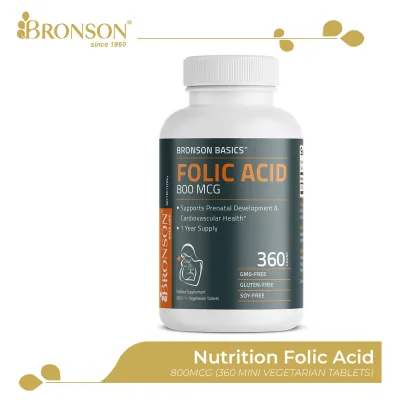Bronson Folic Acid for Prenatal and Baby Health Pregnancy Support 800mcg 360CT