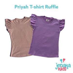 JENAKA KIDS Priyah T-shirt Ruffle Kaos Ruffle Anak Perempuan Terlaris