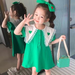 PRINCESS KESLI ชุดเดรส แฟชั่นฤดูร้อน สไตล์เกาหลี สําหรับเด็กผู้หญิง อายุ 1-9 ปี