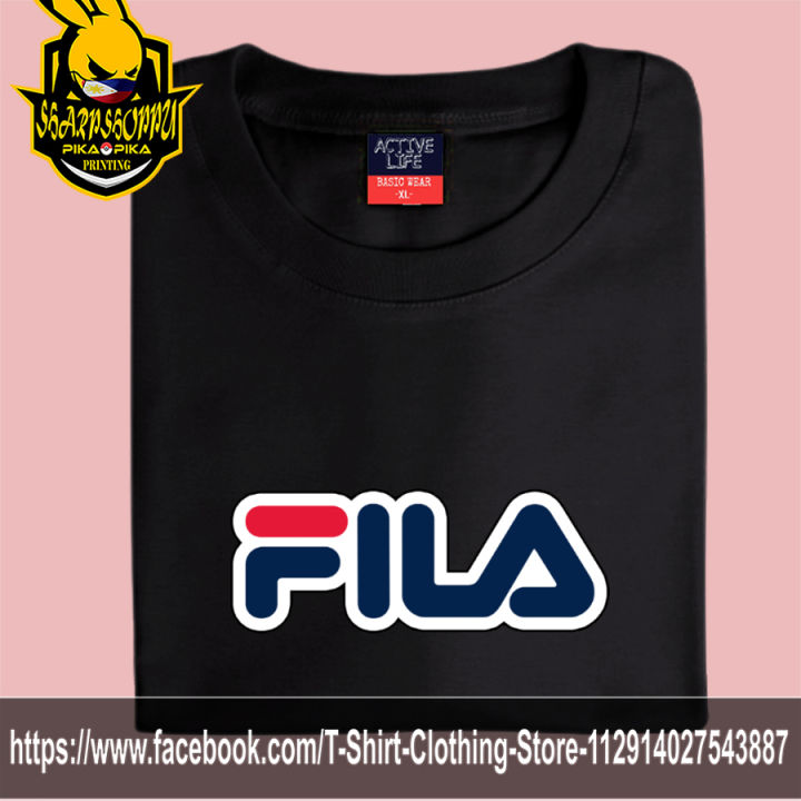 FILA PRINT DESIGN CUSTOMIZED T-SHIRT FOR MEN AND WOMEN Lazada PH