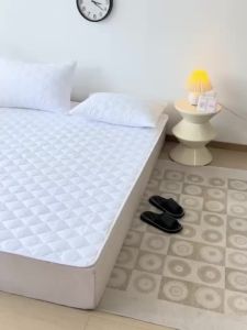 100% Cotton Mattress Protector Comfort Bedsheet Protector White Mattress Topper Set Single/Super Single/Queen/King