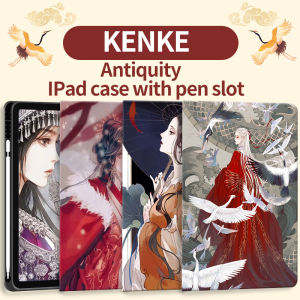 KENKE iPad case Cartoon Cute European Tanabe Windmill case for iPad 2020 2021 Pro 11 12.9 iPad mini 5 iPad Pro 10.5 Air 3 iPad Air 4 iPad 10.2 7th 8th 9th gen 5th 6th 2017-2018 cover with Pencil Holder with Soft Flexible TPU Back Cover Auto Sleep/Wake