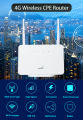 4G LTE CPE Router Modem RJ45 LAN WAN External Antenna WiFi Wireless Hotspot With Sim Card Slot. 